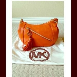 MK Charm-Tassel Convertible Shoulder Bag Authentic