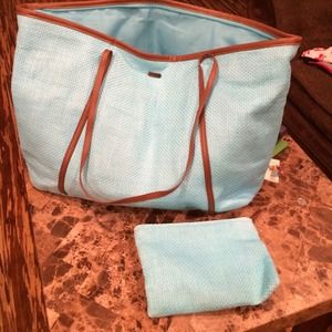 Light blue beach bag