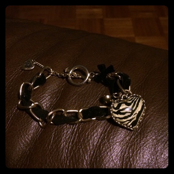 Black, gold, zebra bracelet!