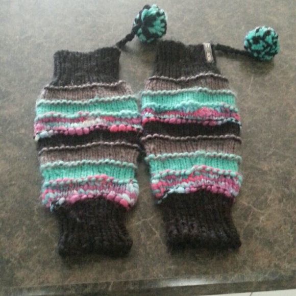 Billabong knit leg warmers