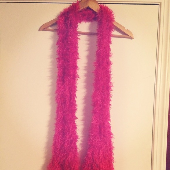 NWOT HOT PINK SCARF - Picture 2 of 2