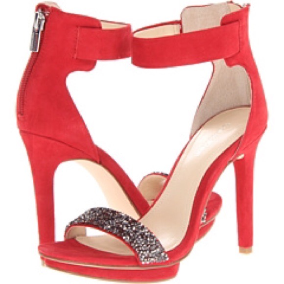 Calvin Klein Red Victoria Stilettos