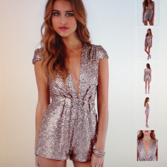 Gold Sequin Romper