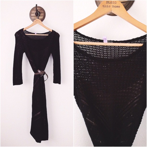 Black Knit Dress - Picture 1 of 4
