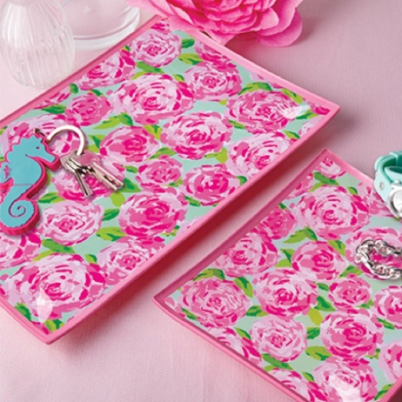 Lilly Pulitzer glass tray new in box