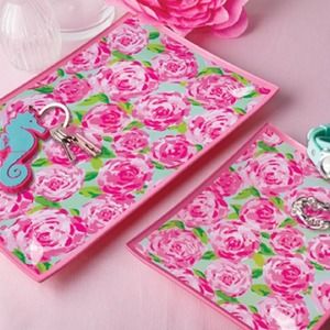 Lilly Pulitzer glass tray new in box