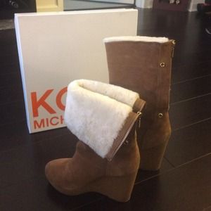 Michael Kors Horwich Boot Chestnut. Box. Worn 2x.