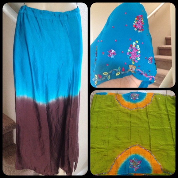 Multicolor saree - Picture 2 of 3