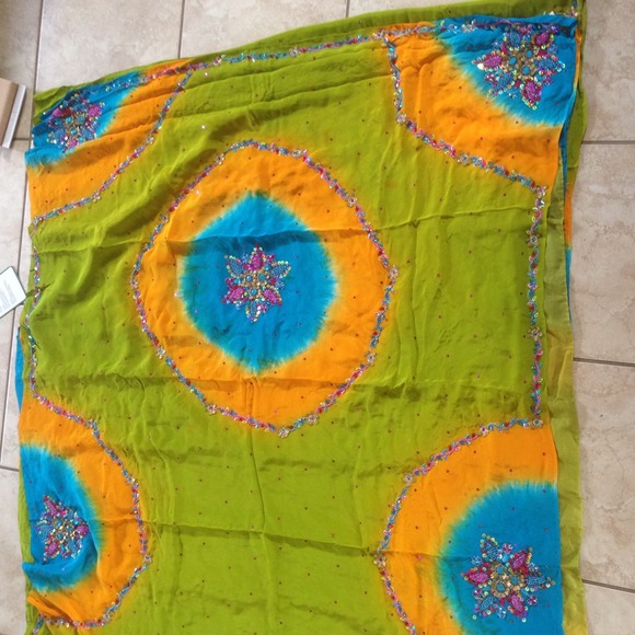 Multicolor saree - Picture 3 of 3