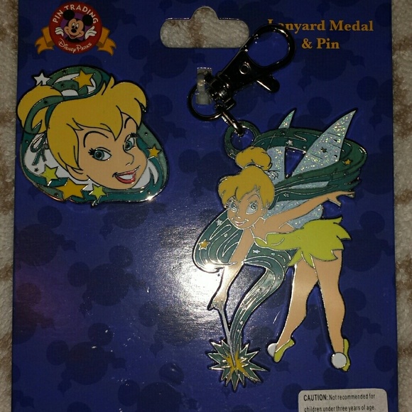 Disneyland Tinker bell Pin and Metal