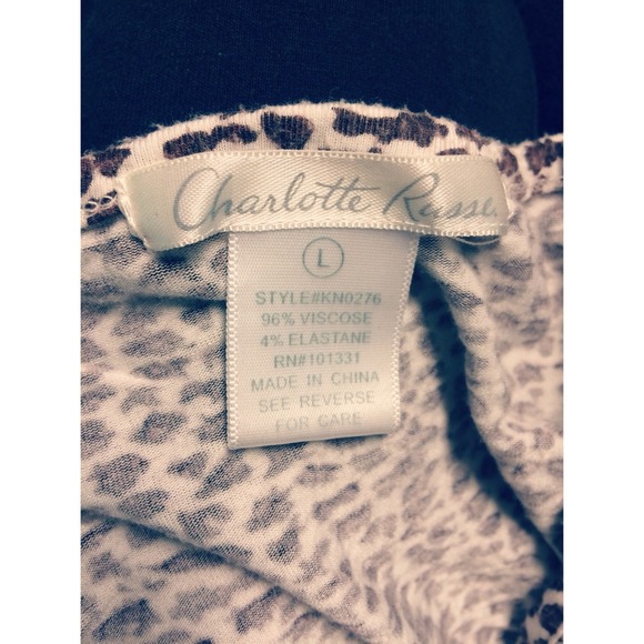 Charlotte Russe leopard/cheetah print cardigan - Picture 3 of 3