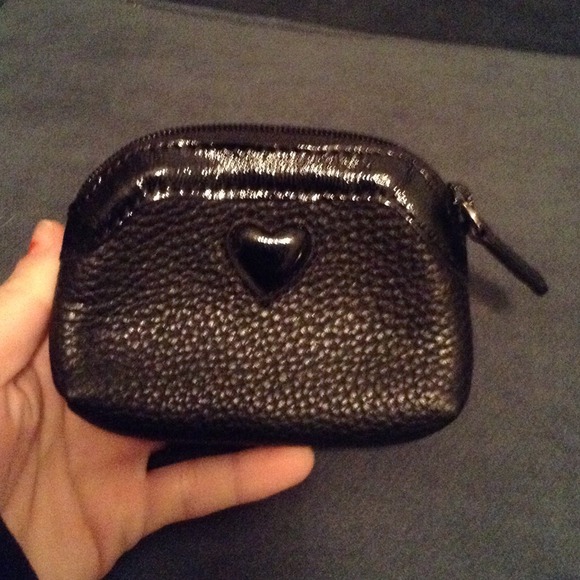 Brighton black leather coin purse