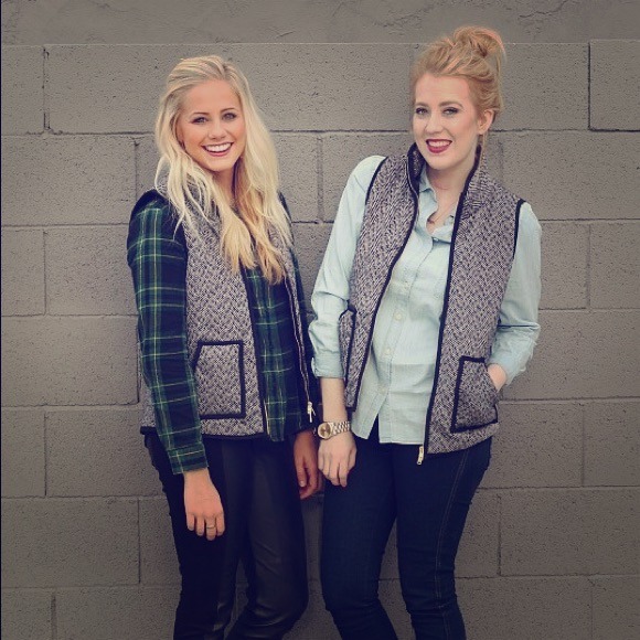 JCrew Inspired Herringbone Vest