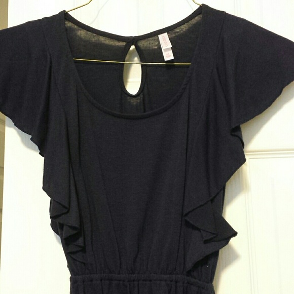 Xhilaration navy blue cotton dress