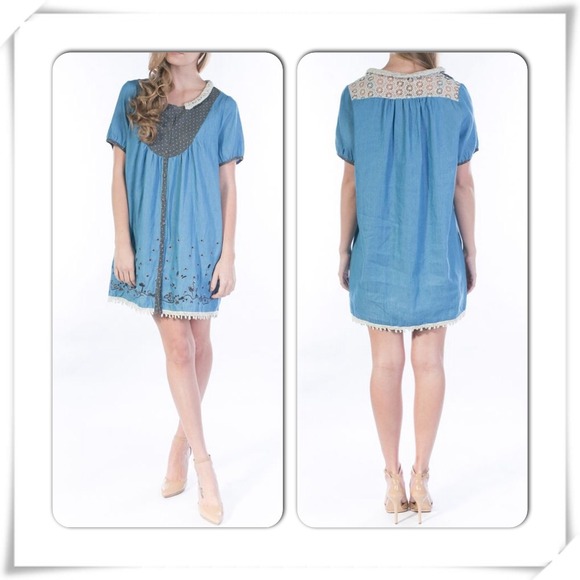 Blue dream shirt dress.