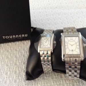 Tourneau silver watches w/ sapphire crystal 💠