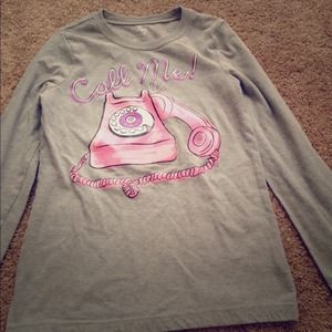 Girls Long Sleeve Graphic T