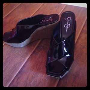 Black Jessica Simpson Wedges