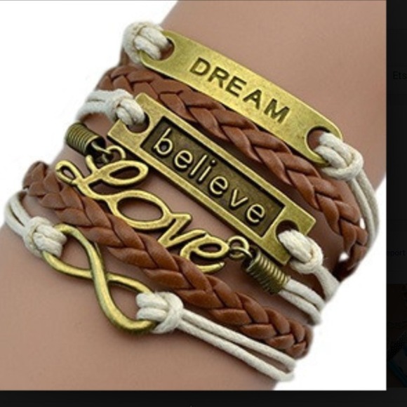 Jewelry - Brand new multi layer "beleive, love, dream"