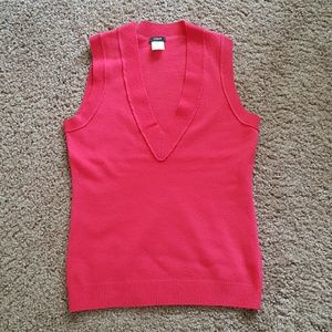 J. Crew pink sweater vest