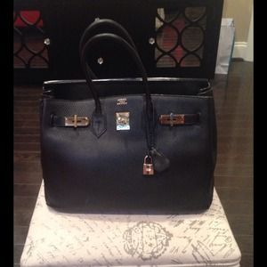 Black birkin bag!