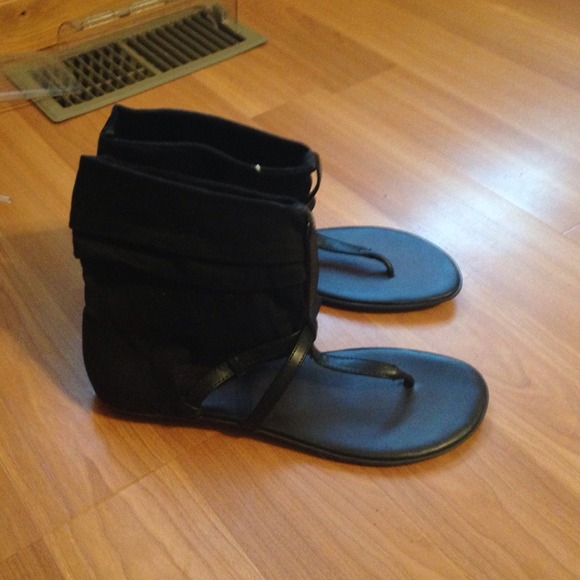 cool black sandals