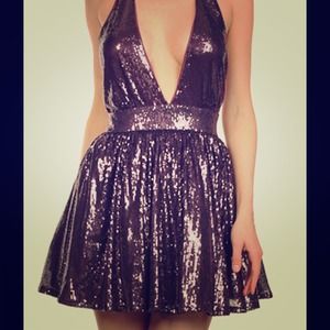 Purple sequined Marilyn Monroe inspired dress!