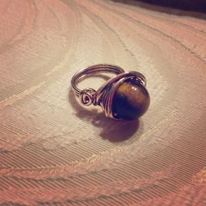 Tiger's eye ring