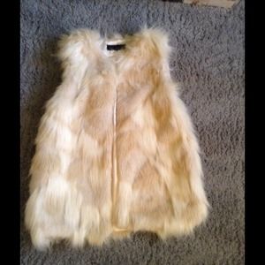 Faux fur vest