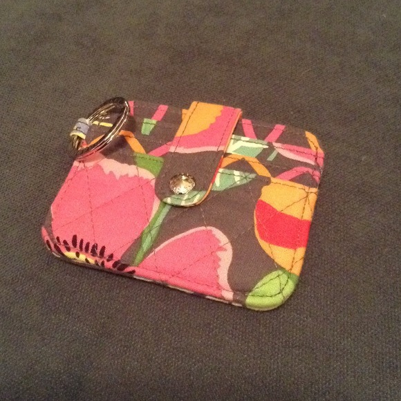 Vera Bradley in a snap card case jazzy blooms