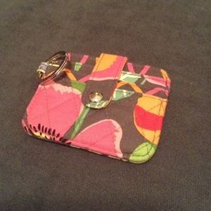 Vera Bradley in a snap card case jazzy blooms