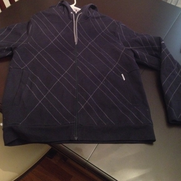 Merrill mens full zip hoodie navy size l like new