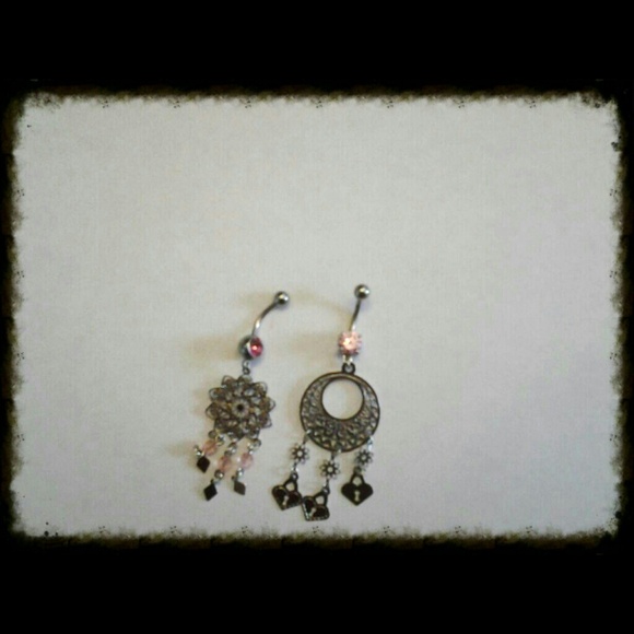 Set of 2 belly button rings