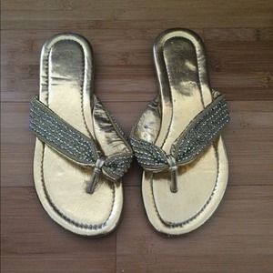 Gold sandals