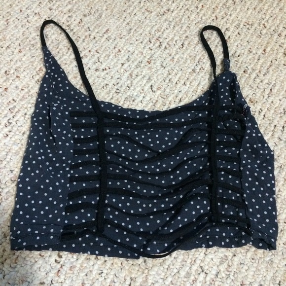Brandy Melville Chiyo Polka Dot Crop Top