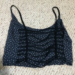 Brandy Melville Chiyo Polka Dot Crop Top