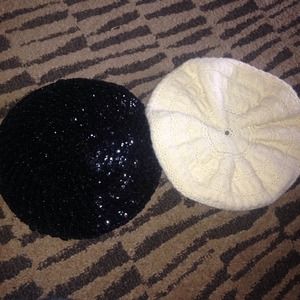Black and white winter and summer fashion beanies