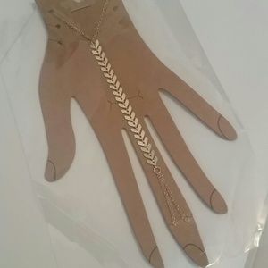 Gold hand bracelet