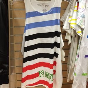 Neff Stripey Tank White