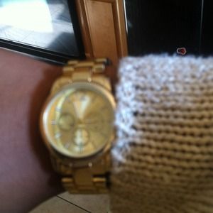 Gold plated watch