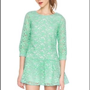 Pixie Market Beverly Mint Lace Dress Brand New
