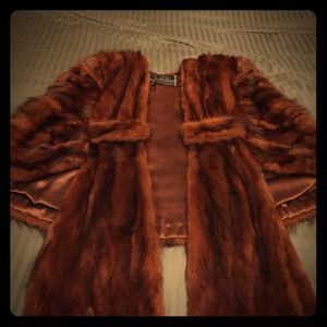 Vintage fox fur cape