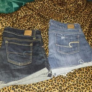 AEO Stretch Midi Jean Shorts Bundle