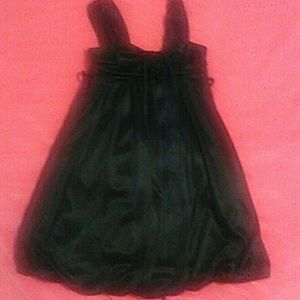 A little girl black dress
