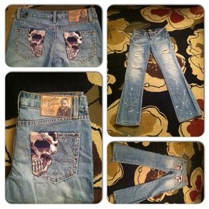 Christian Audigier denim  waist 31 inseam 33