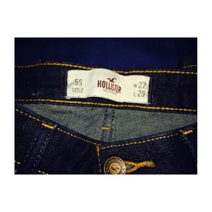 Hollister dark washed super skinny jeans