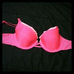 *SOLD* VS hot pink demi bra