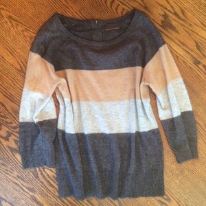 Color Blocked Striped Sweater