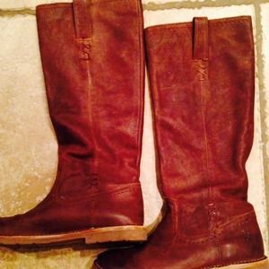 Frye Celia x stitch boots size 6