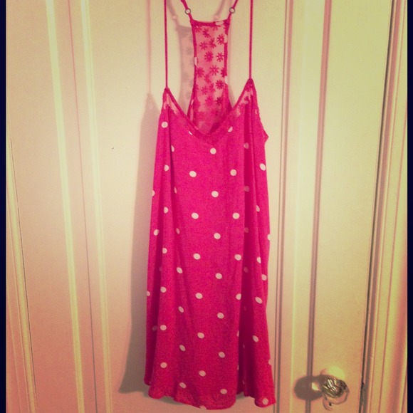 Hollister Pink Polka Dot Dress